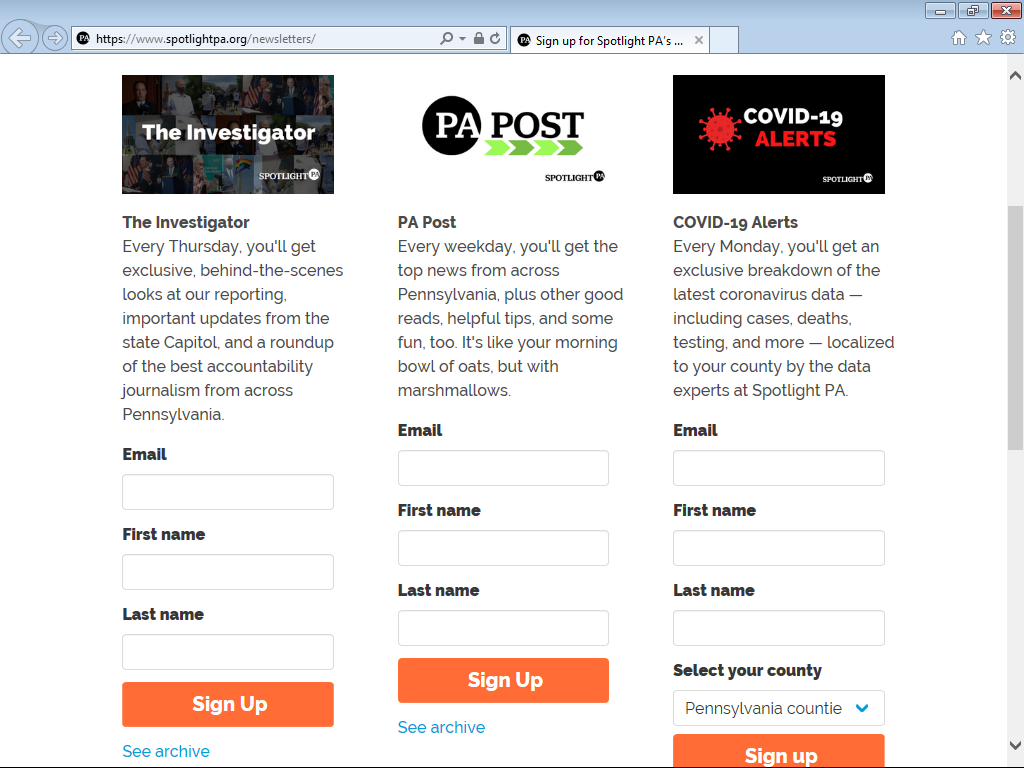 Screenshot showing all columns disclosed